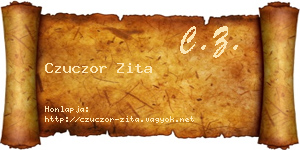 Czuczor Zita névjegykártya